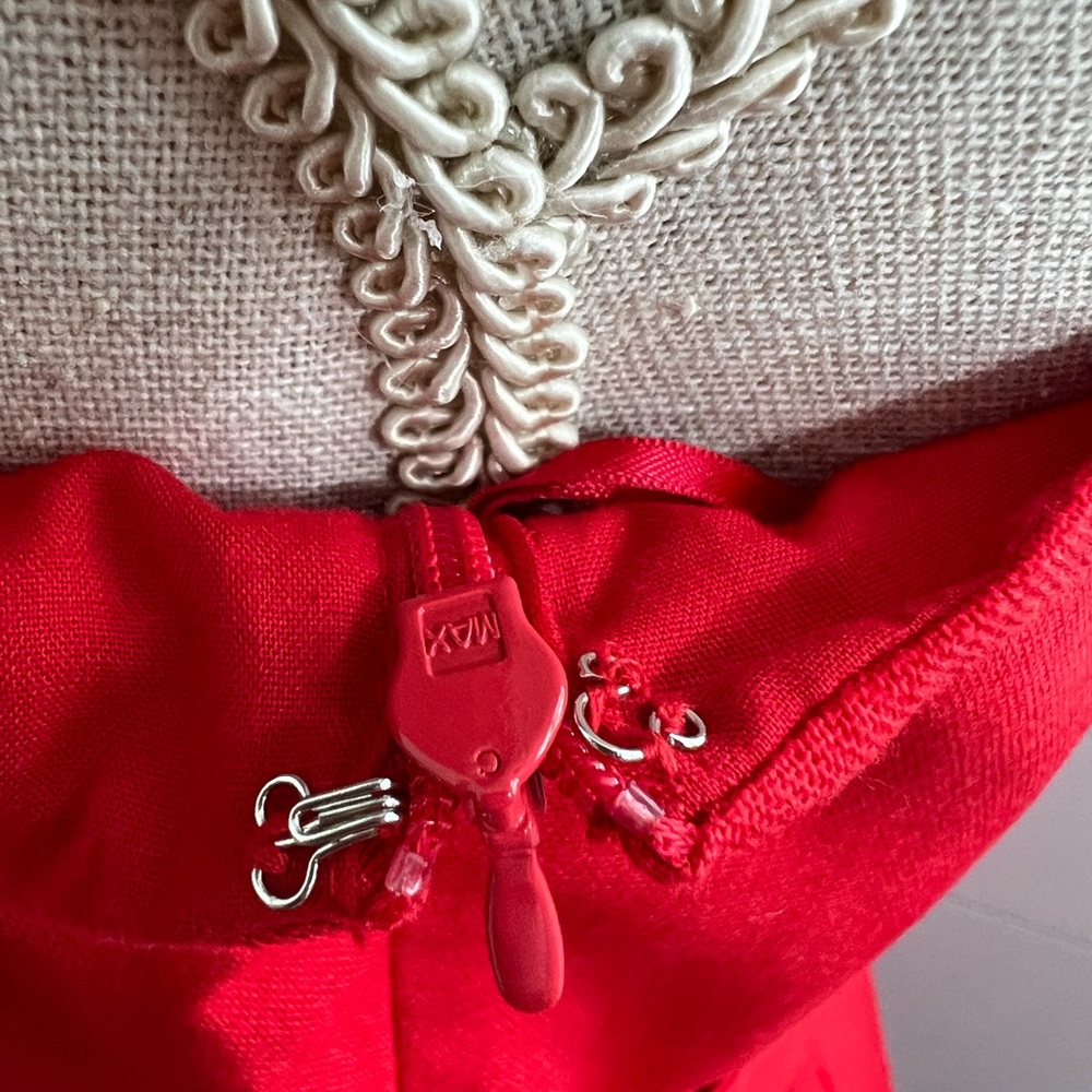 The Limited Red Ruffle Bottom Short Dress - Picture 5 of 7